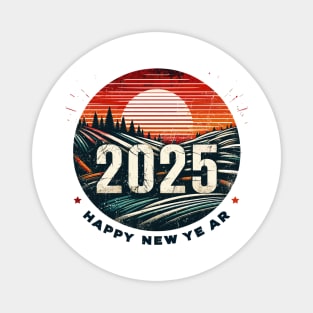 Happy New Year 2025 Magnet